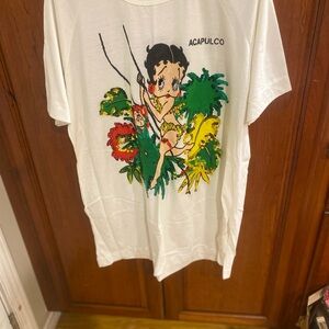 Vintage 80’s Sequin Betty Boop Acapulco Shirt